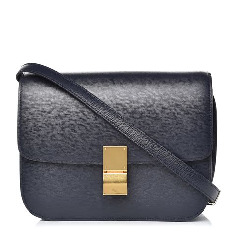 celine medium box bag blue|Celine medium classic box bag.